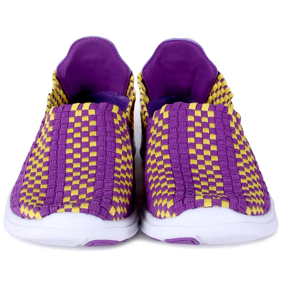 LSU Tigers Woven Colors Comfy Slip On Shoes