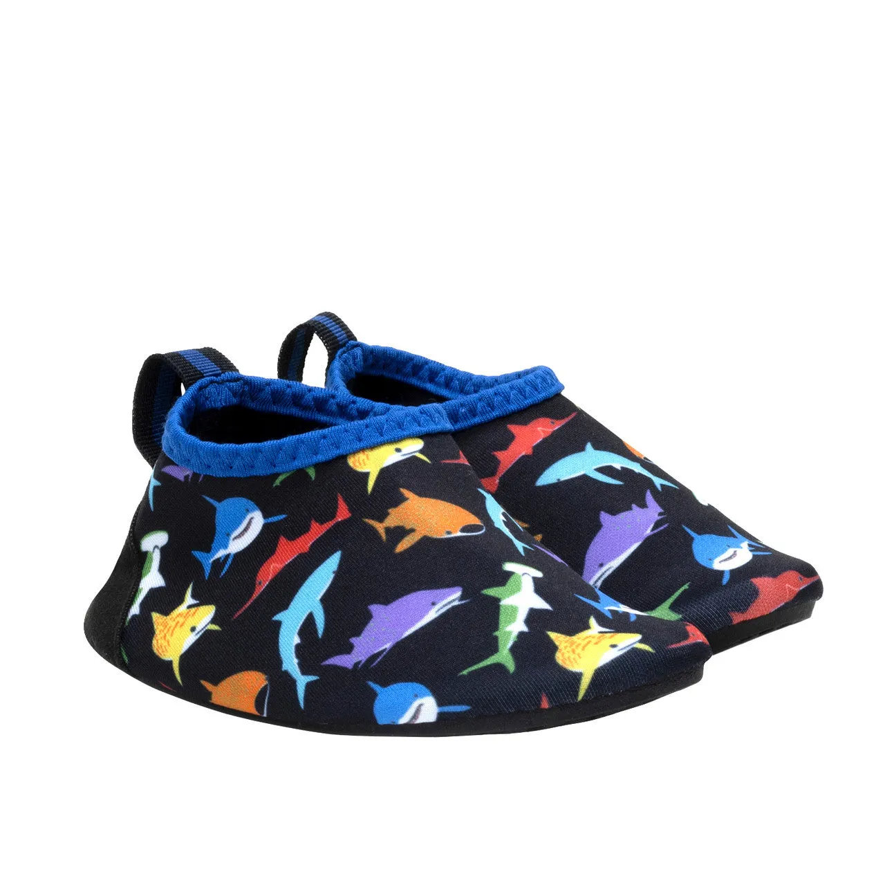 Multi Sharks Aqua Shoes - Black