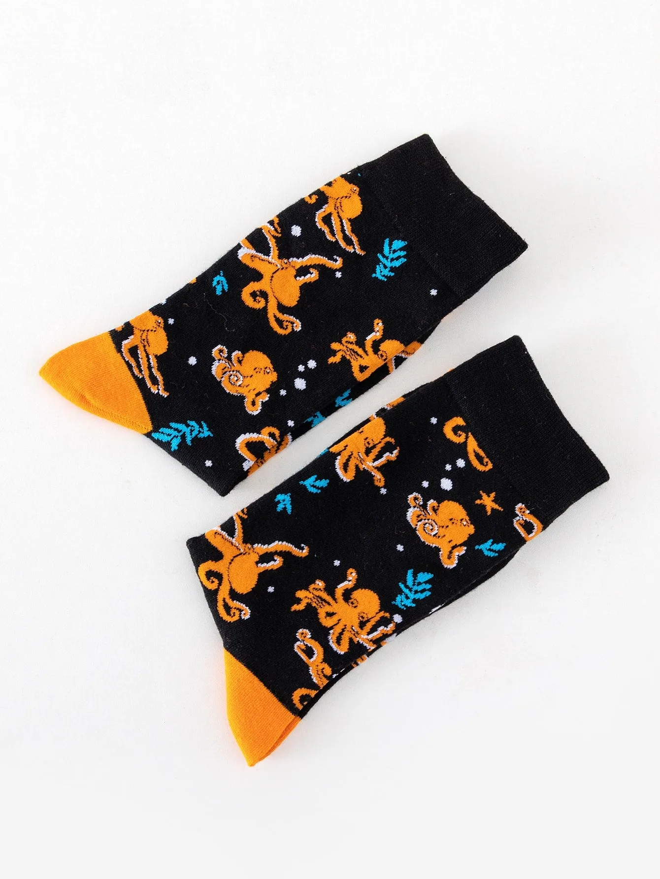 Octopus Ocean Crew Socks Silly Socks for Men Funky Socks Funny Socks Novelty