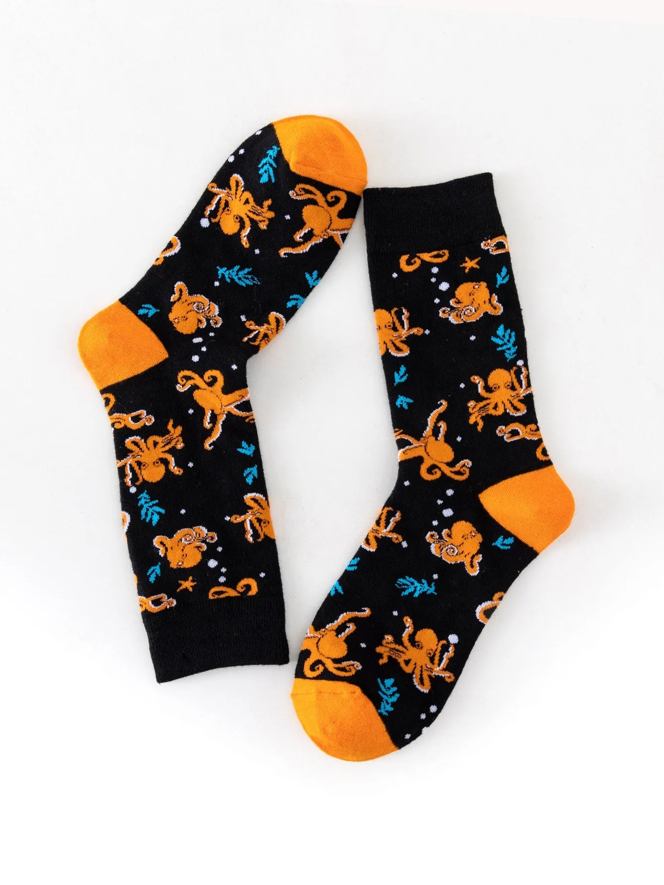 Octopus Ocean Crew Socks Silly Socks for Men Funky Socks Funny Socks Novelty