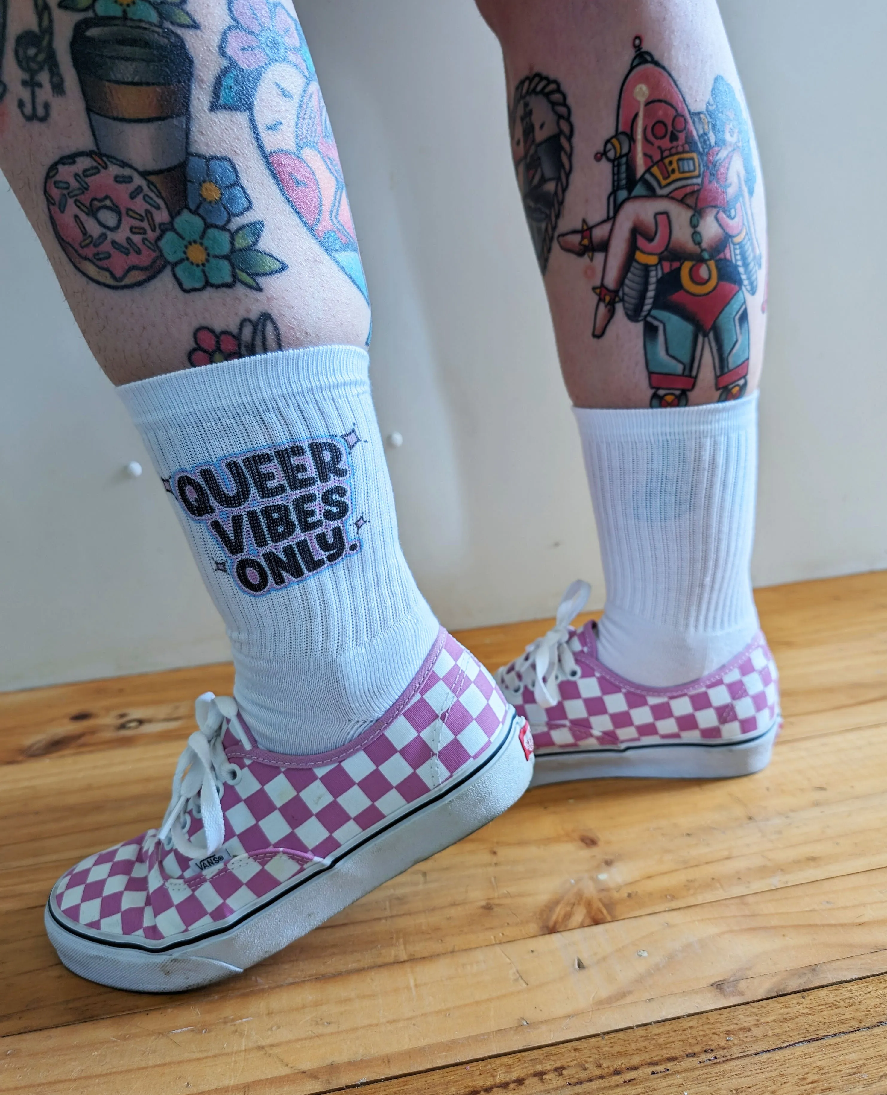 Queer Vibes Only  Socks