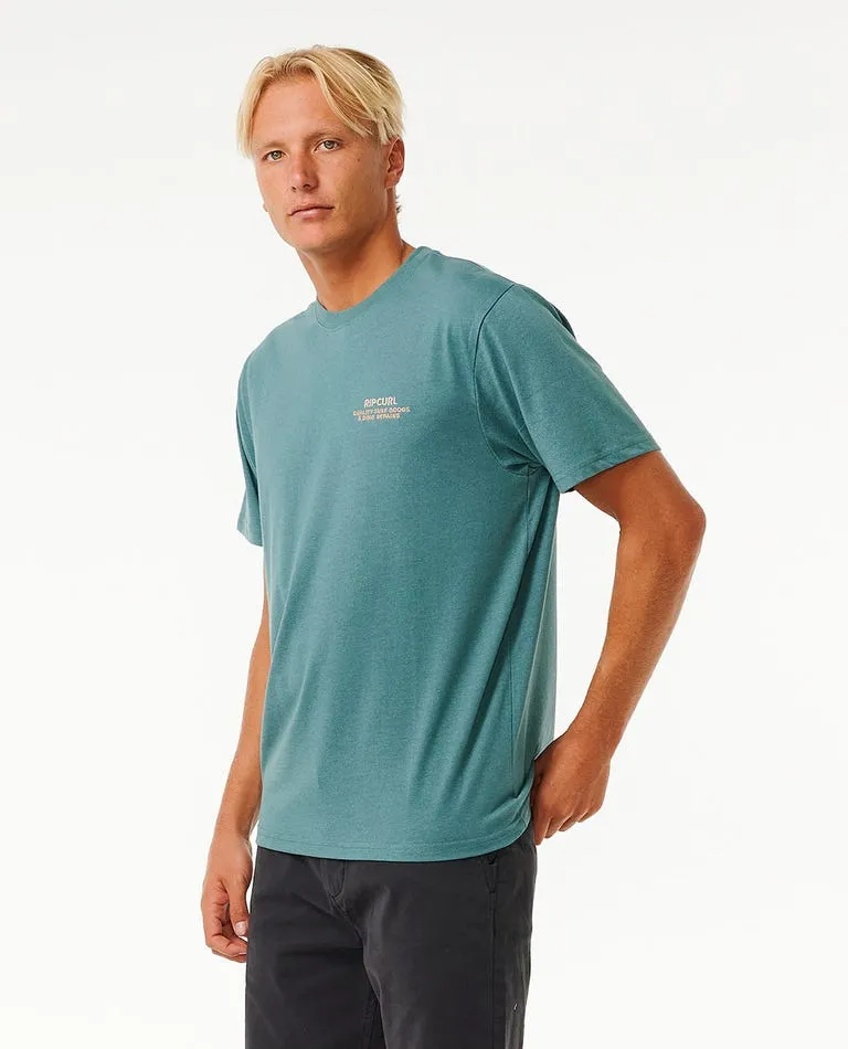 Rip Curl Ezzy Embroid Tee-Bluestone Marle