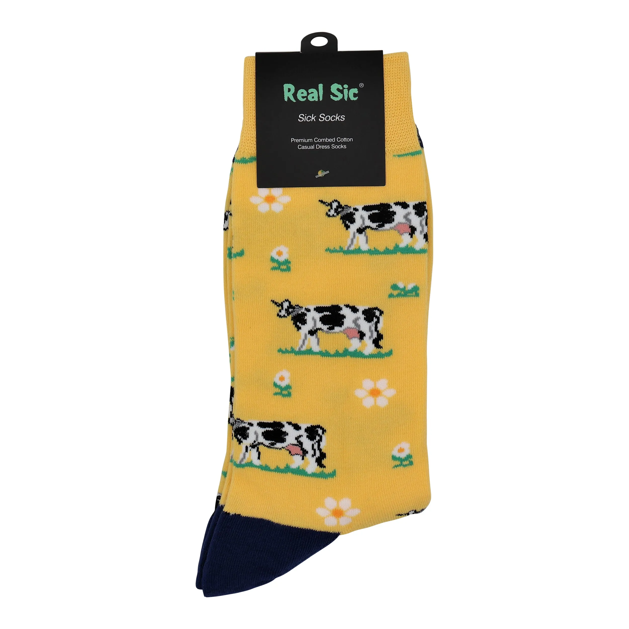 Sick Socks – Cow – Down on the Farm Dress Casual Socks