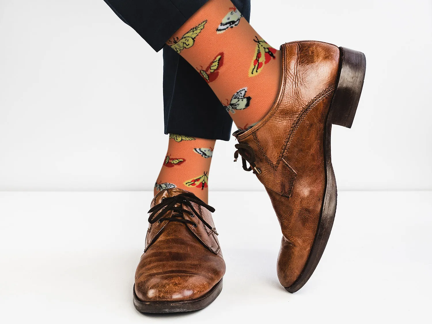 Sick Socks – Moth / Butterfly – Animals Casual Dress Socks