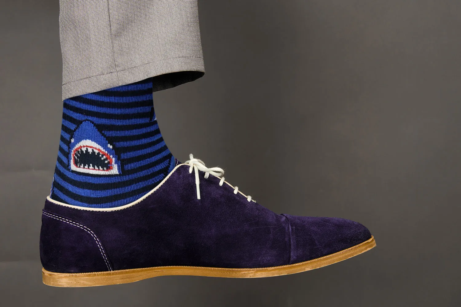 Sick Socks - Shady Sharks - Trippy Dress Socks For Men Women