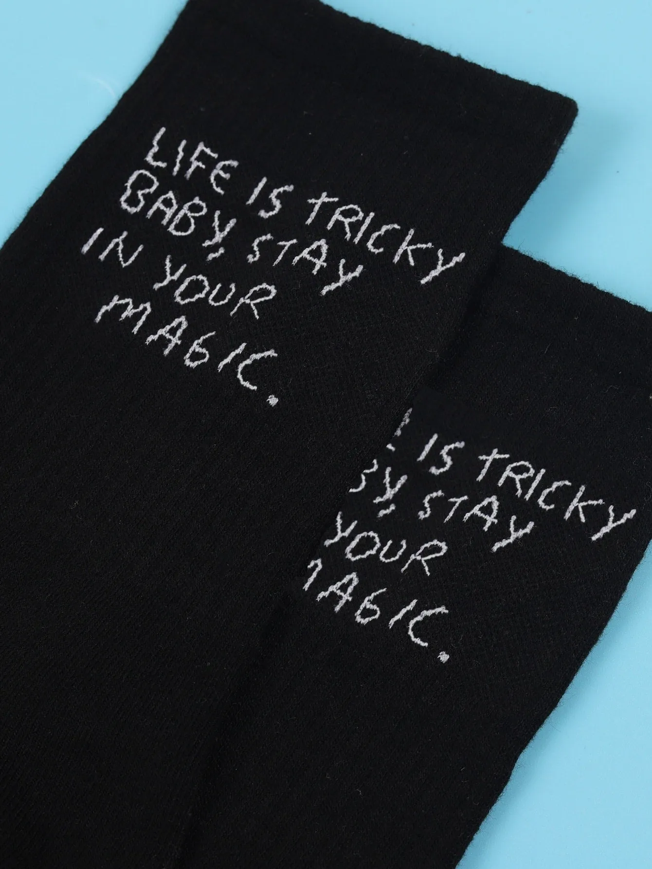 Stay In Your Magic Crew Socks Silly Socks for Men Funky Socks Funny Socks