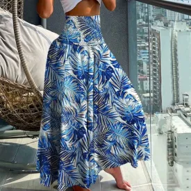 Summer Beach Long Skirt - Unique Printed Maxi Dress