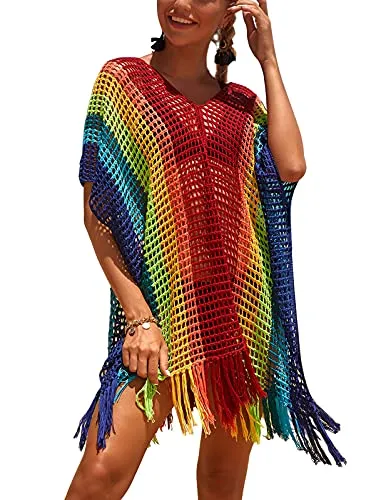 Tina Rainbow Swimsuit Cover ups for Women