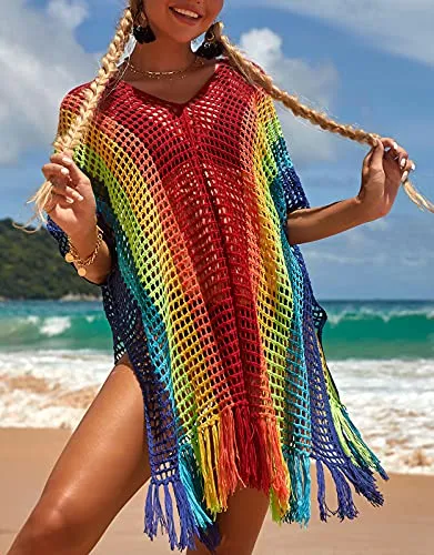 Tina Rainbow Swimsuit Cover ups for Women