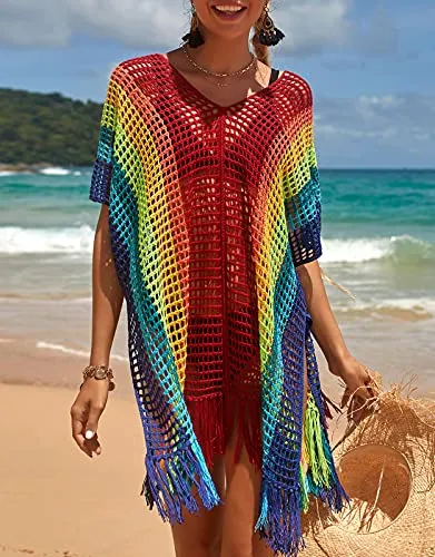 Tina Rainbow Swimsuit Cover ups for Women