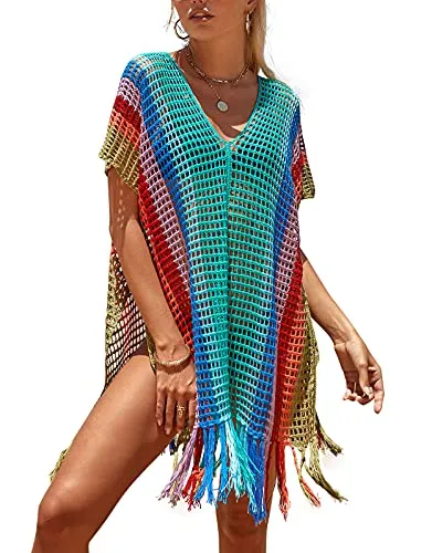 Tina Rainbow Swimsuit Cover ups for Women