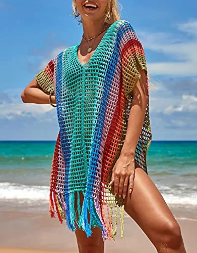 Tina Rainbow Swimsuit Cover ups for Women