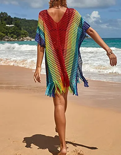 Tina Rainbow Swimsuit Cover ups for Women