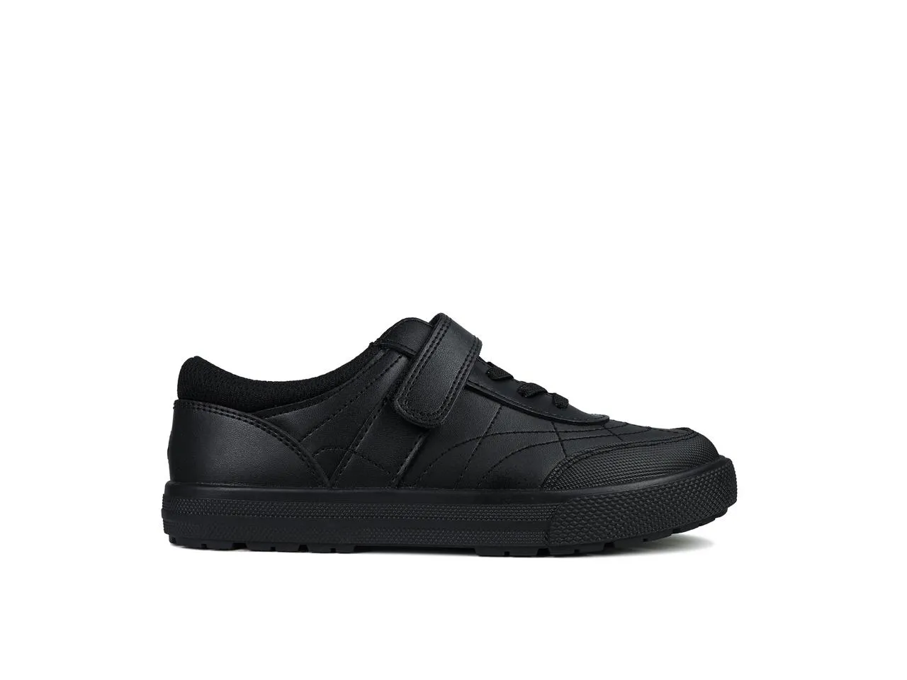 ToeZone Ethan Black Trainer School Shoes