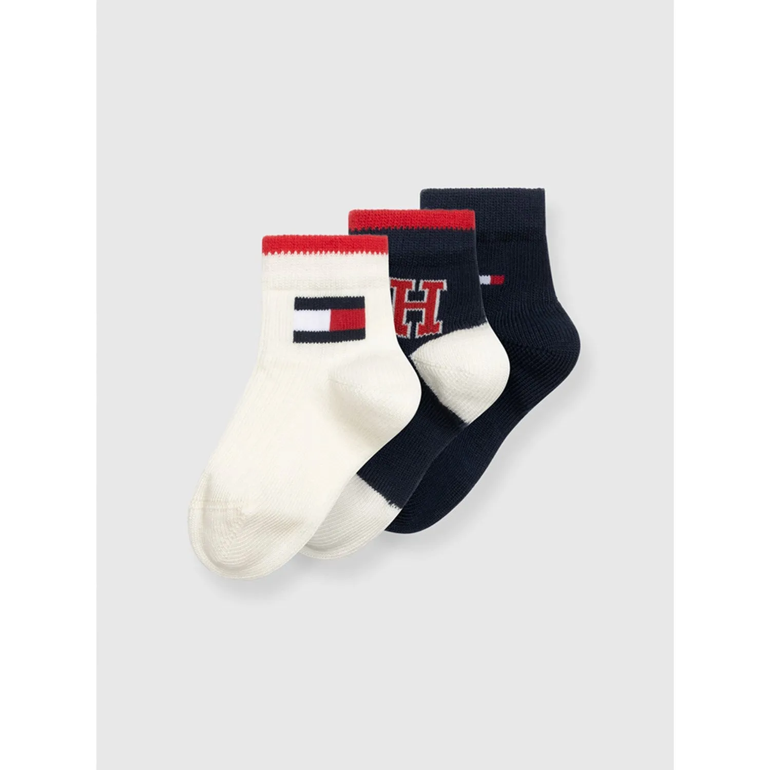 Tommy Hilfiger Navy Baby Socks 3-pack Iconic Giftbox