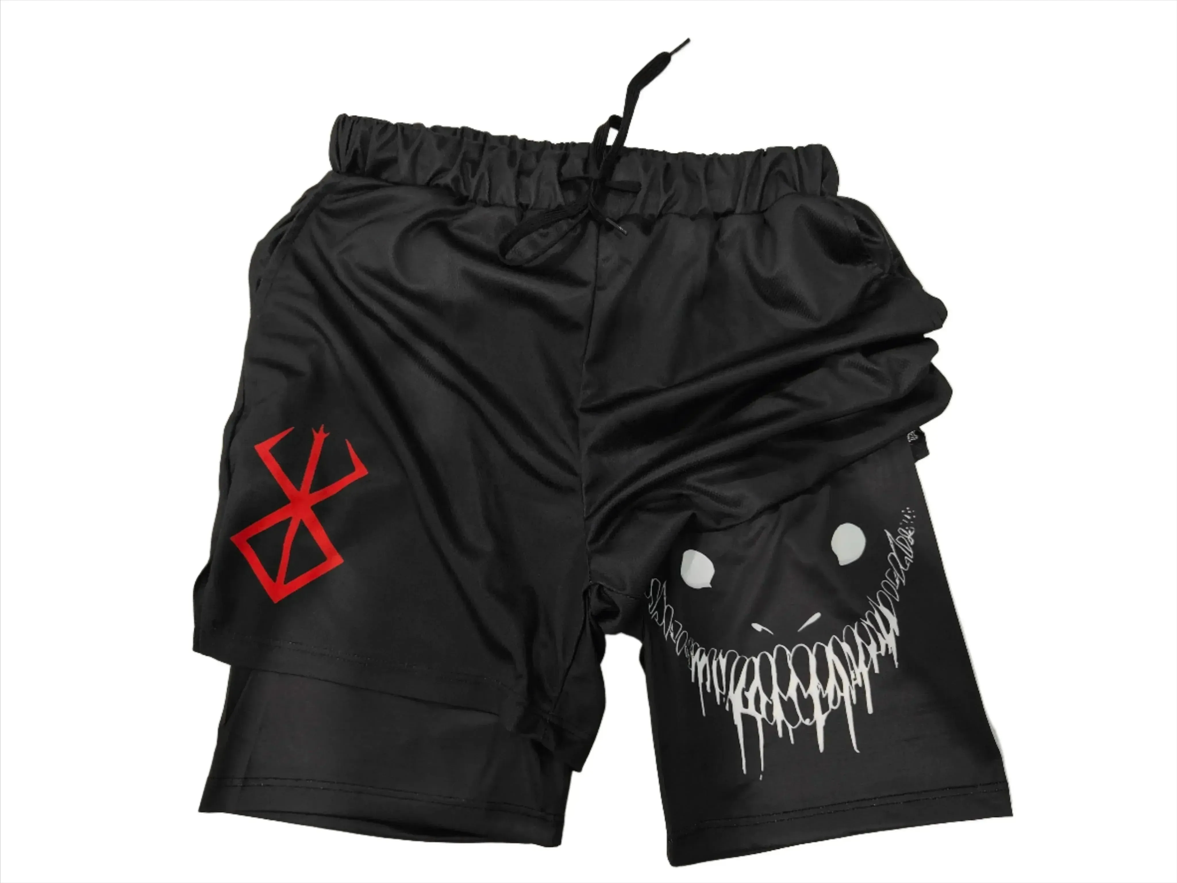 Trendy Anime High-Waisted Breathable Active Shorts