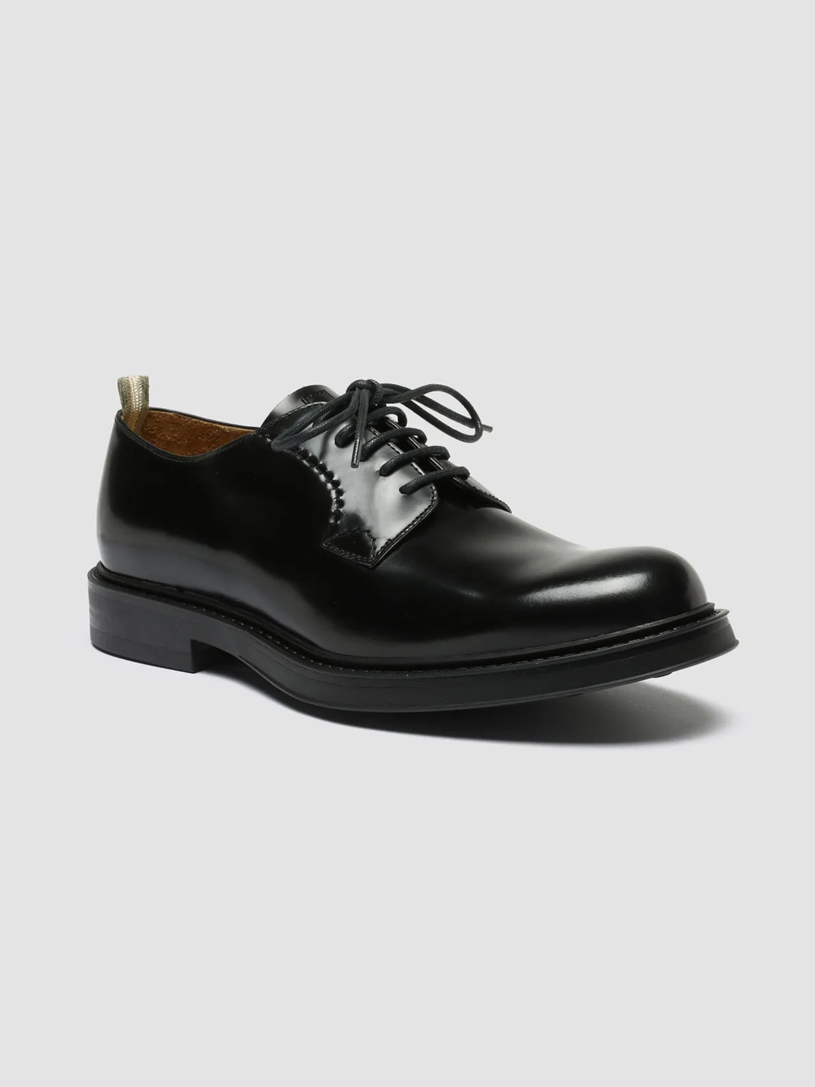 UNIFORM 003 - Black Leather Derby Shoes