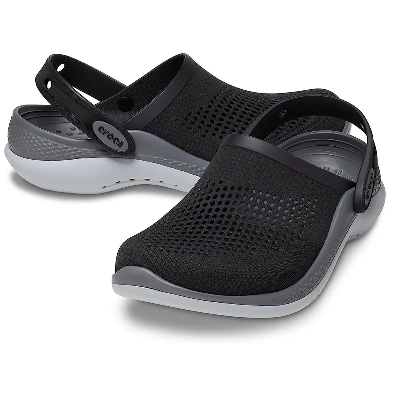 Unisex Literide 360 Clog - Black with Grey & White Sole