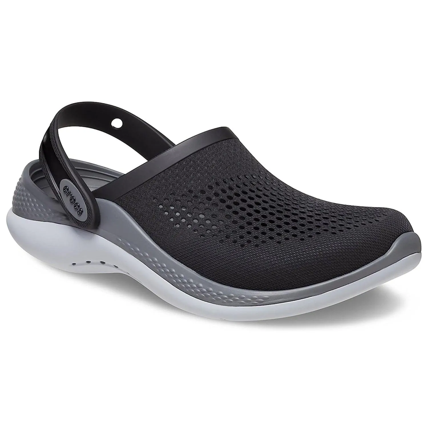 Unisex Literide 360 Clog - Black with Grey & White Sole