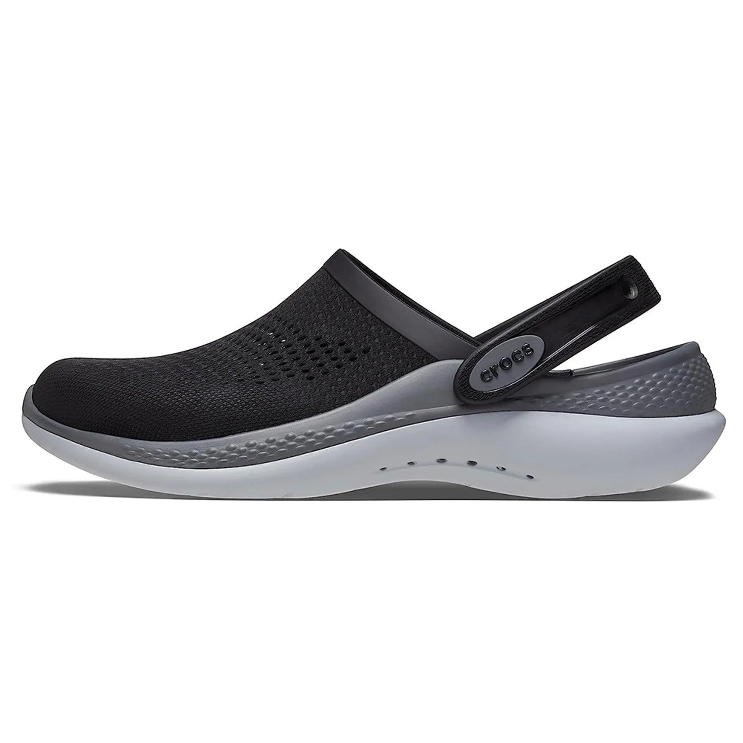 Unisex Literide 360 Clog - Black with Grey & White Sole