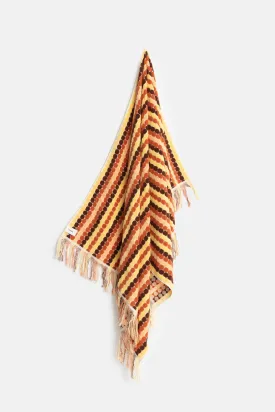 Vacation Stripe Towel Burnt Orange