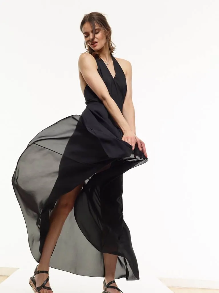 Vanessa Maxi Dress Black by Vaute Couture