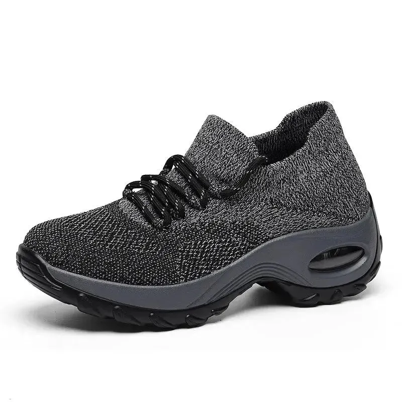 women Comfortable knit socks Sports shoe