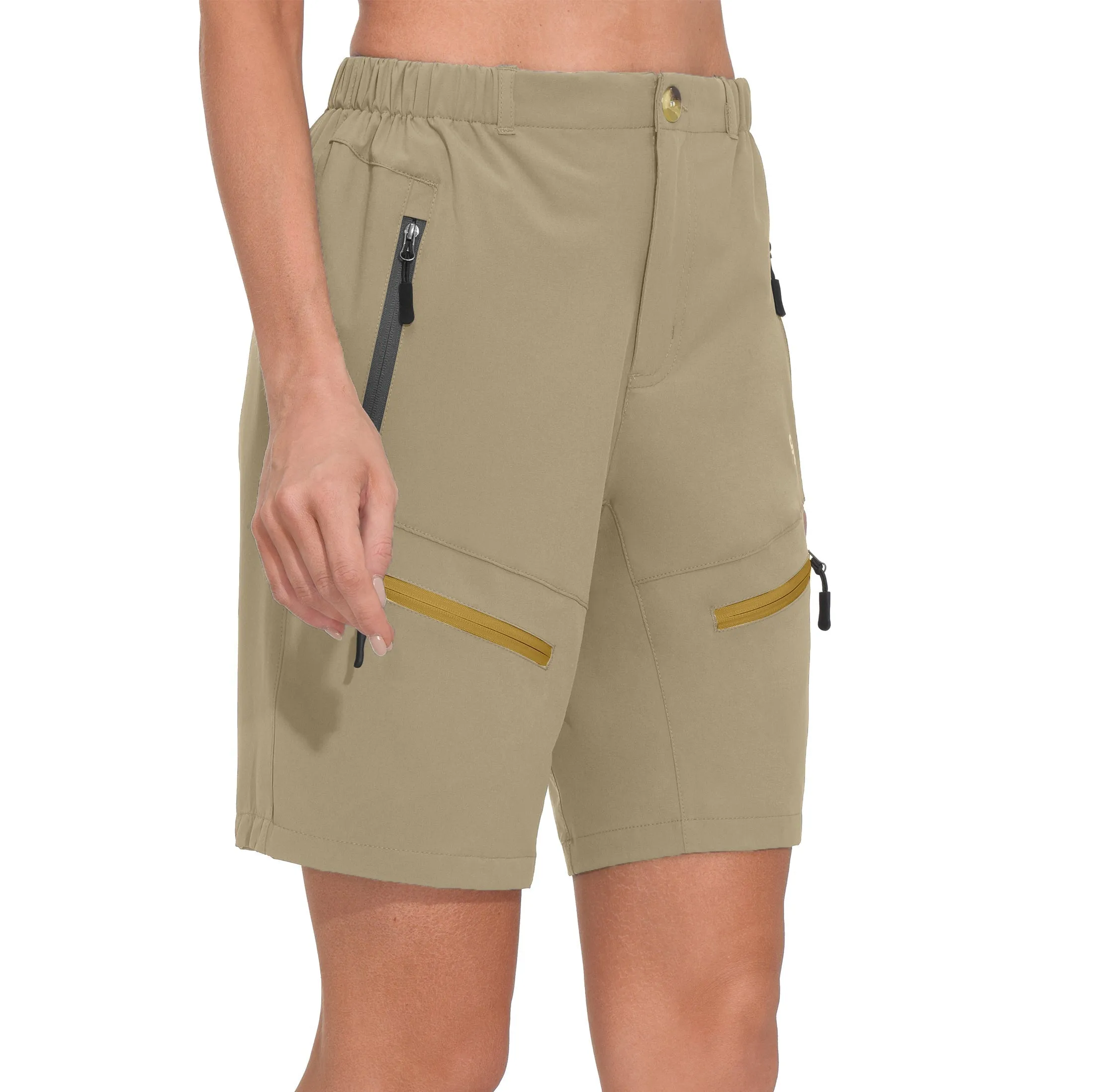 Women's 9 Inch Inseam Quick Dry Stretch Lightweight Cargo Shorts