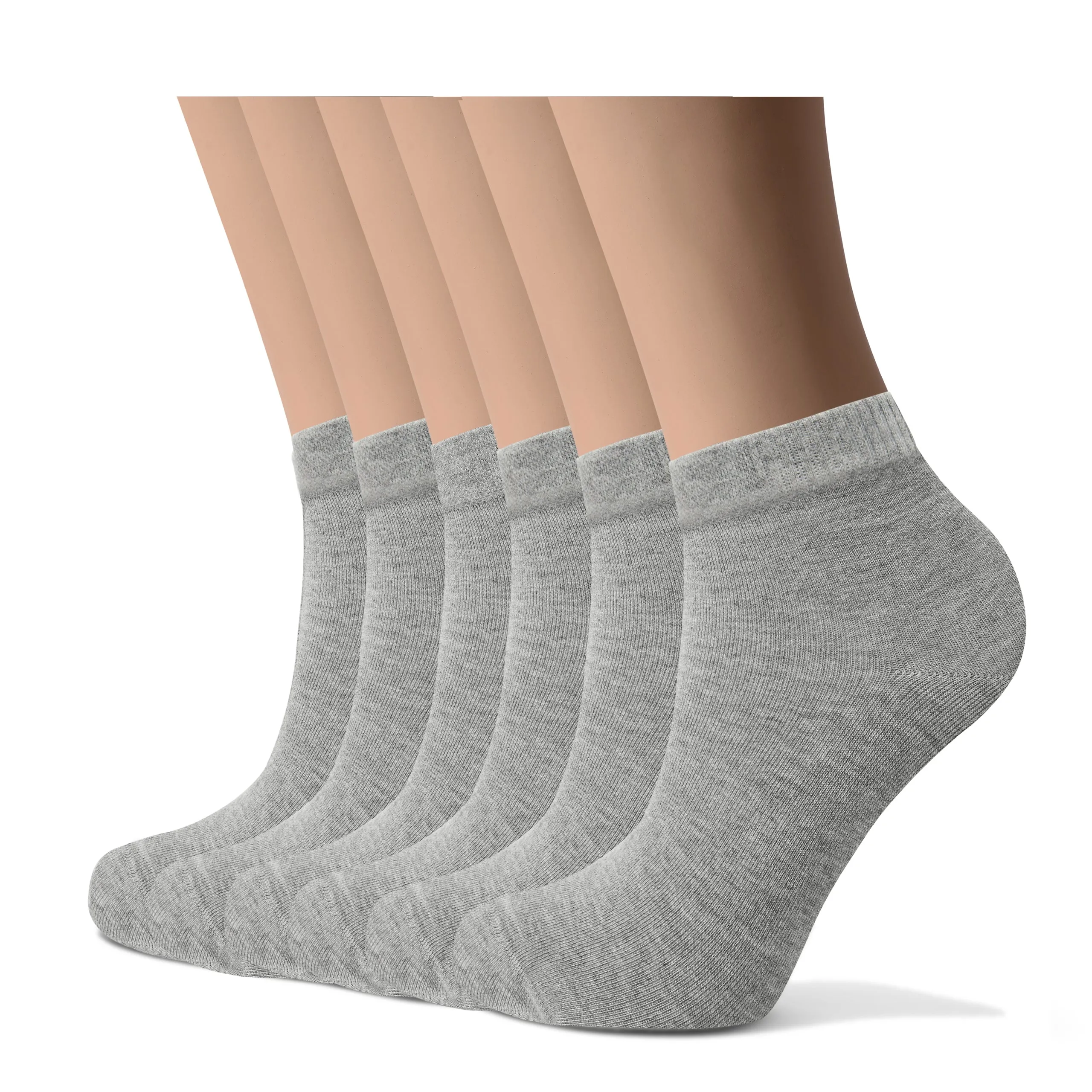 Women's Bamboo Dress Socks | Low-Cut Ankle Length | 6 Pack