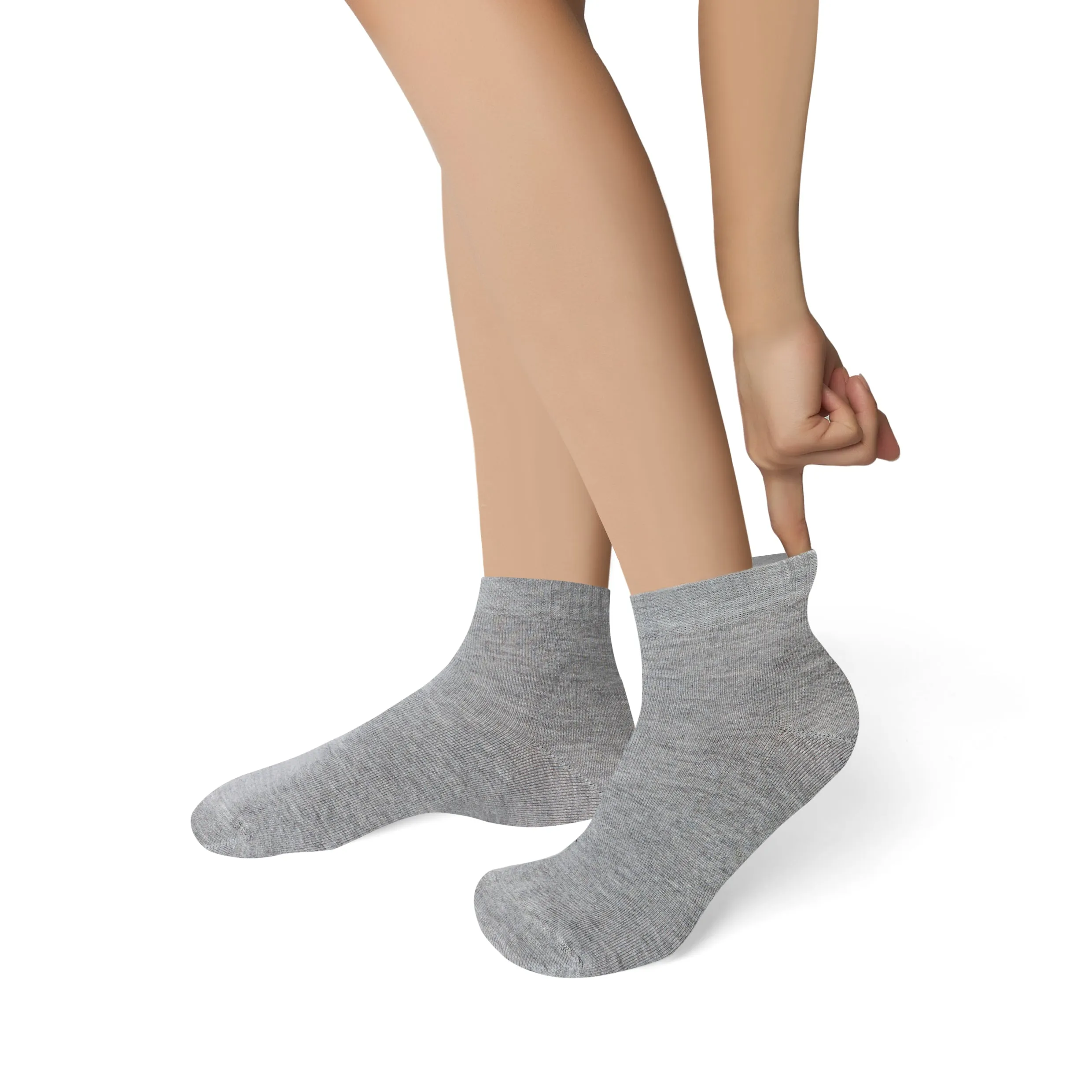 Women's Bamboo Dress Socks | Low-Cut Ankle Length | 6 Pack