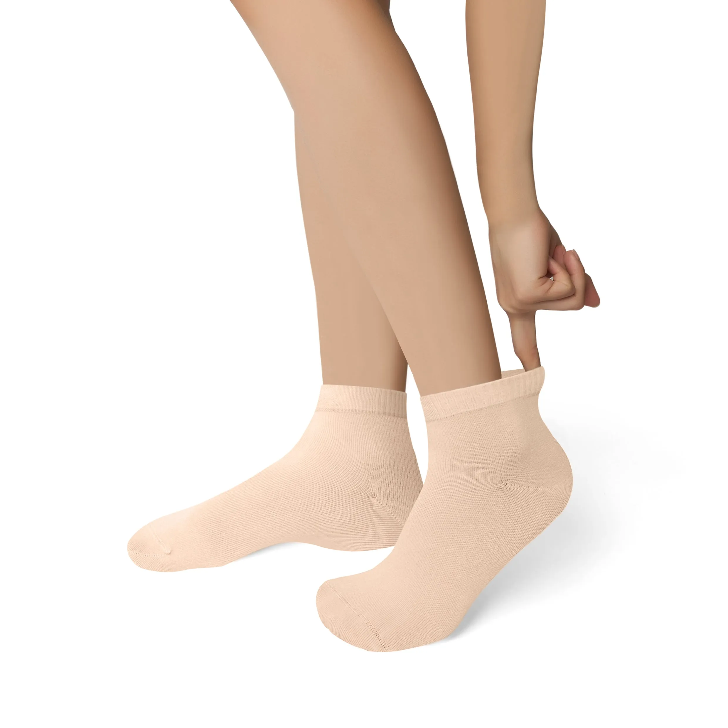 Women's Bamboo Dress Socks | Low-Cut Ankle Length | 6 Pack