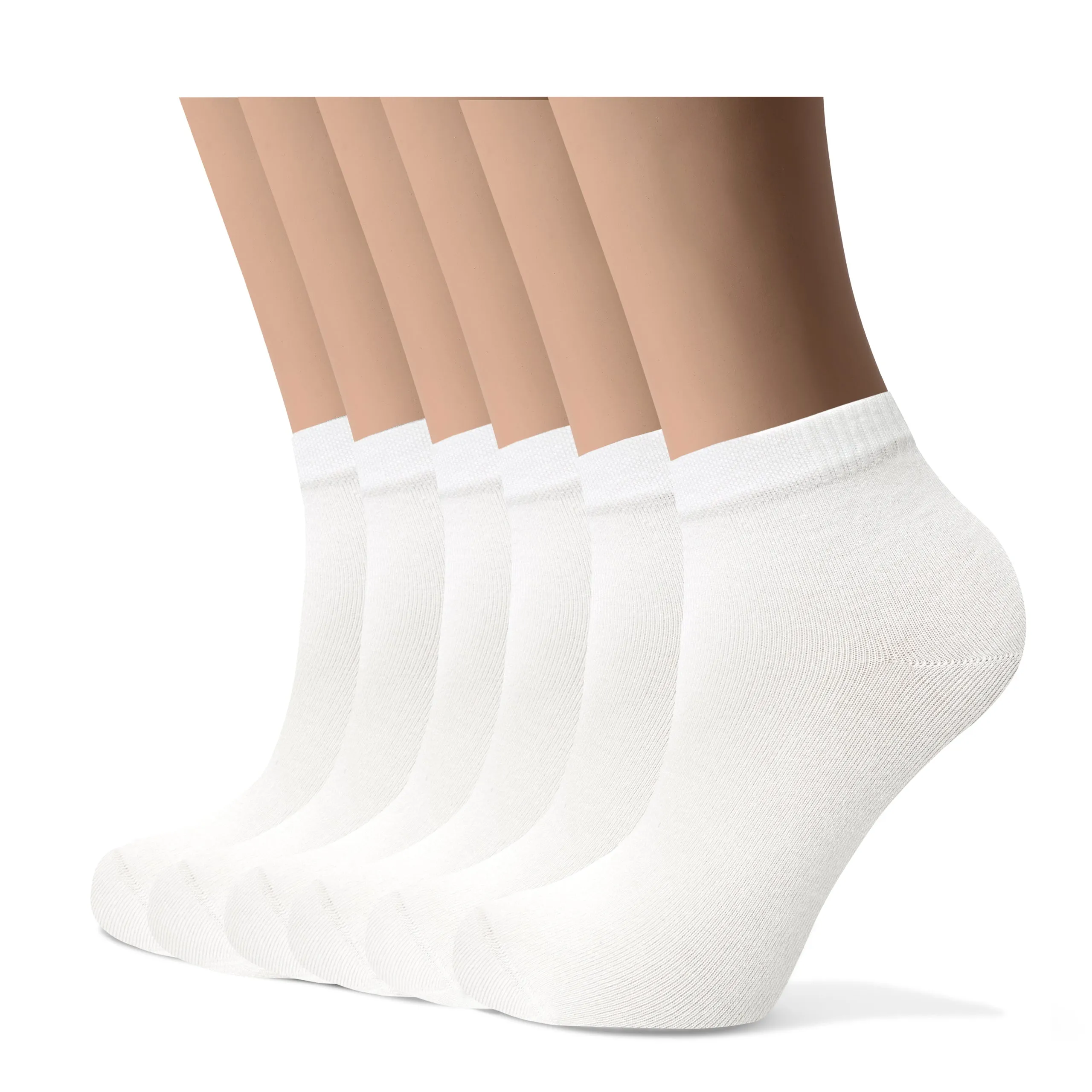 Women's Bamboo Dress Socks | Low-Cut Ankle Length | 6 Pack