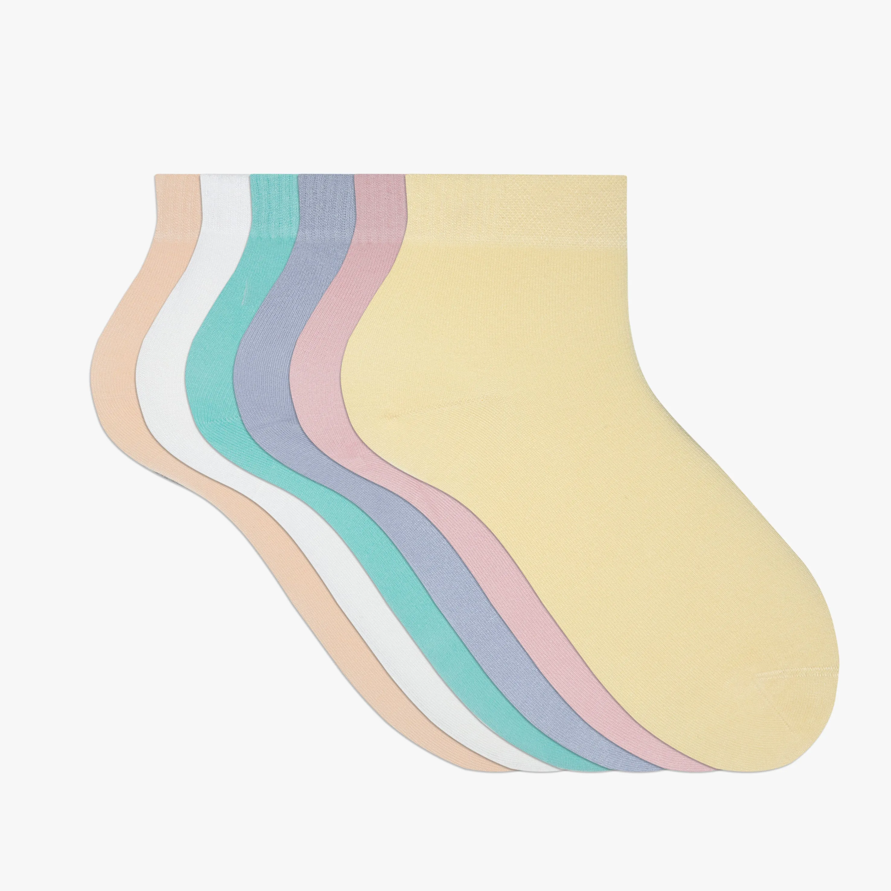 Women's Bamboo Dress Socks | Low-Cut Ankle Length | 6 Pack