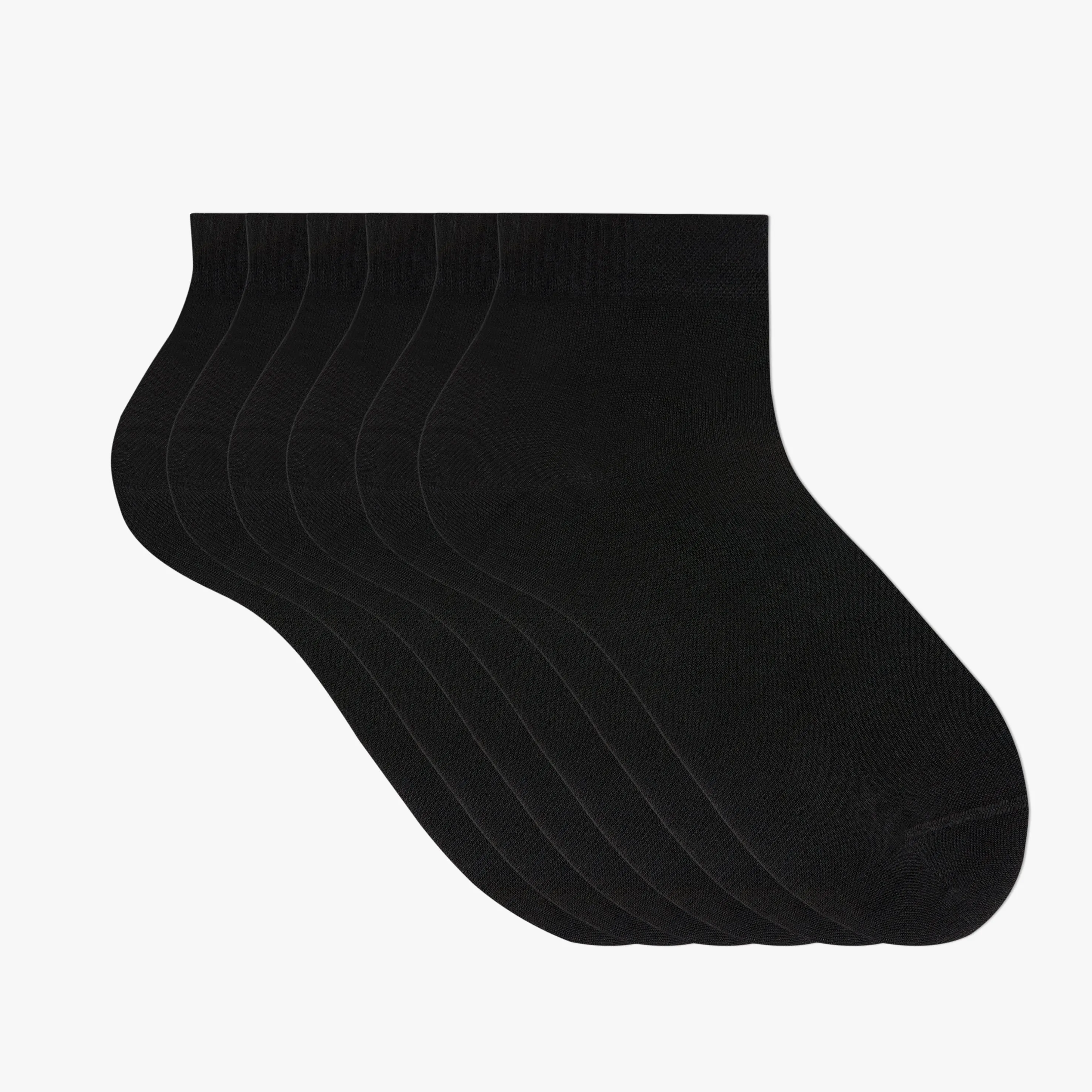 Women's Bamboo Dress Socks | Low-Cut Ankle Length | 6 Pack