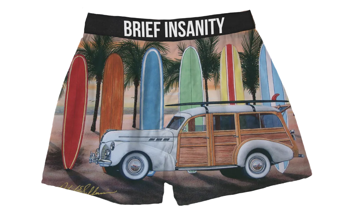 Woody Surfboard Boxer Shorts