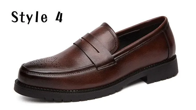 xiangtuibao    Men Casual Shoes Breathable Leather Loafers Business Office Shoes For Men Driving Moccasins Comfortable Slip On Tassel Shoe