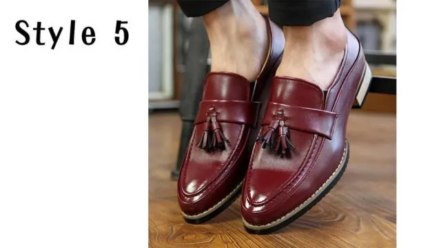 xiangtuibao    Men Casual Shoes Breathable Leather Loafers Business Office Shoes For Men Driving Moccasins Comfortable Slip On Tassel Shoe